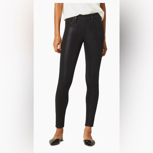 Hudson Barbara Black Noir Coated Jean. 27 - Picture 1 of 4